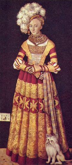 Lucas Cranach Portrat der Herzogin Katharina von Mecklenburg oil painting image